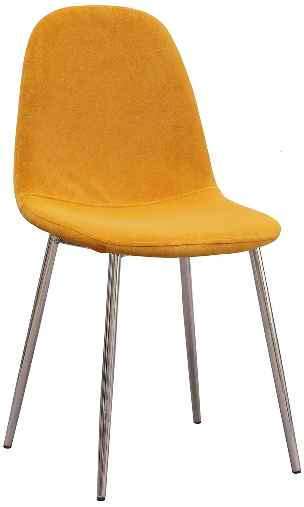 Aksamitne krzeso Chrome Teok