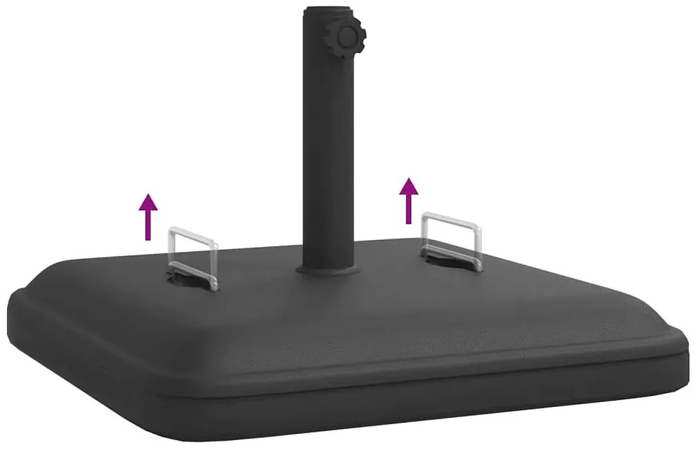 Kwadratowa podstawa pod parasol z uchwytami - Sonja