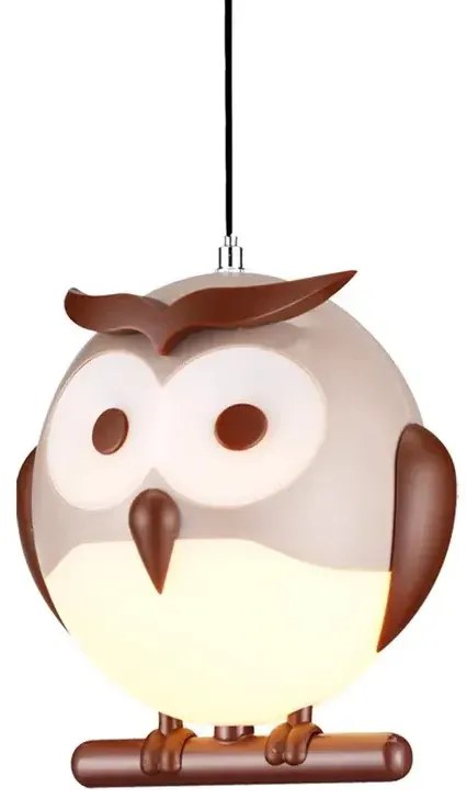 Wisząca lampa dziecięca w kształcie sowy - N45-Mersa