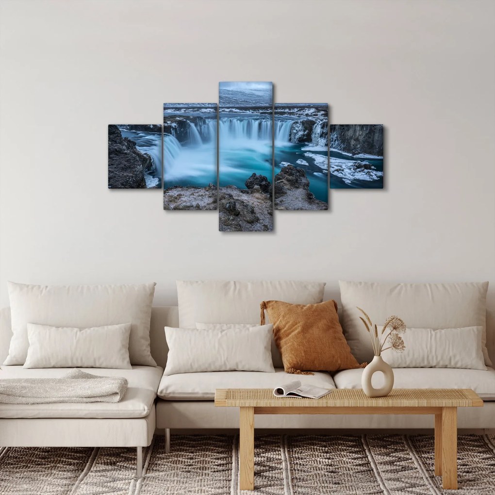 Obraz - Widok na wodospady (125x70 cm)