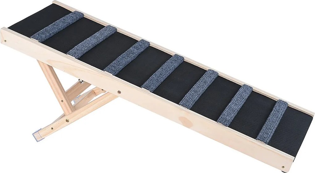 Rampa dla Psa SucceBuy, Składana Rampa dla Zwierząt, 100 CM Długości, Regulowana Wysokość od 38 do 55 CM