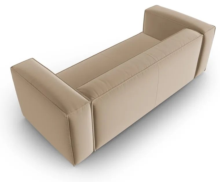 Jasnobrązowa aksamitna sofa 200 cm Mackay – Cosmopolitan Design