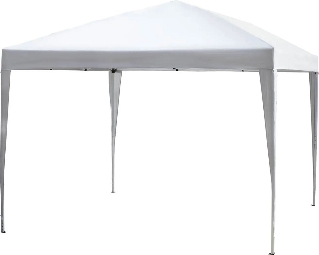 Outsunny Pawilon Składany 3x3m Stal Oxford Ochrona UV Imprezy Ogrodowe Biały | Aosom PL