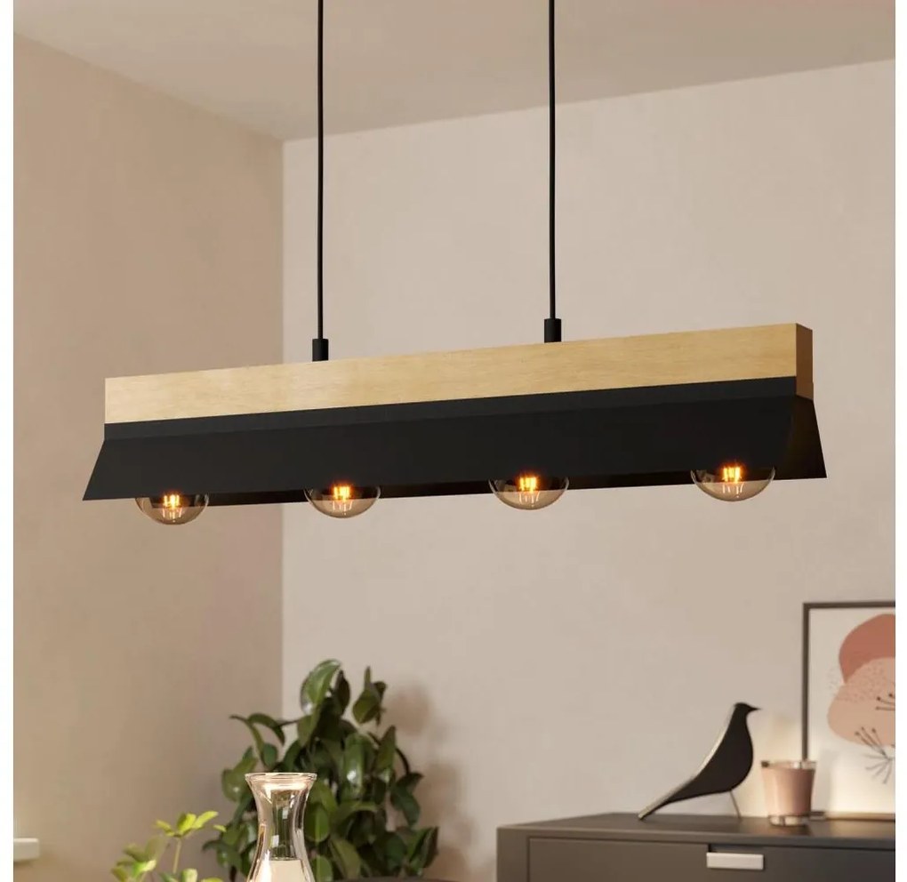 Eglo 900444 - Lampa wisząca TARRAFO 4xE27/40W/230V na linkach