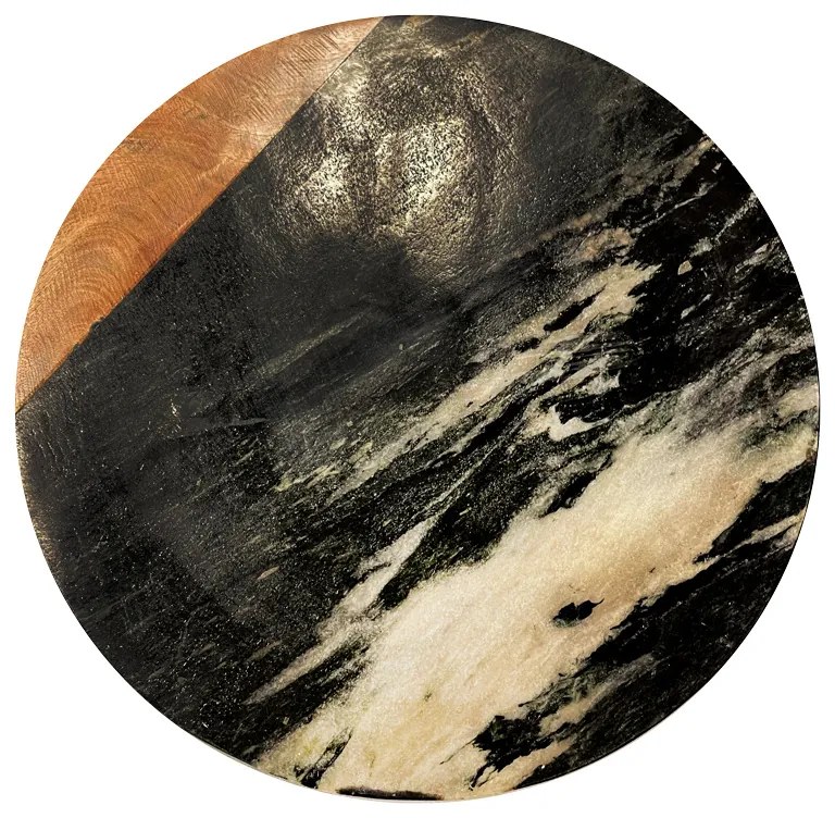Taca obrotowa GEOM HYGGE, Ø 30 cm, marmur
