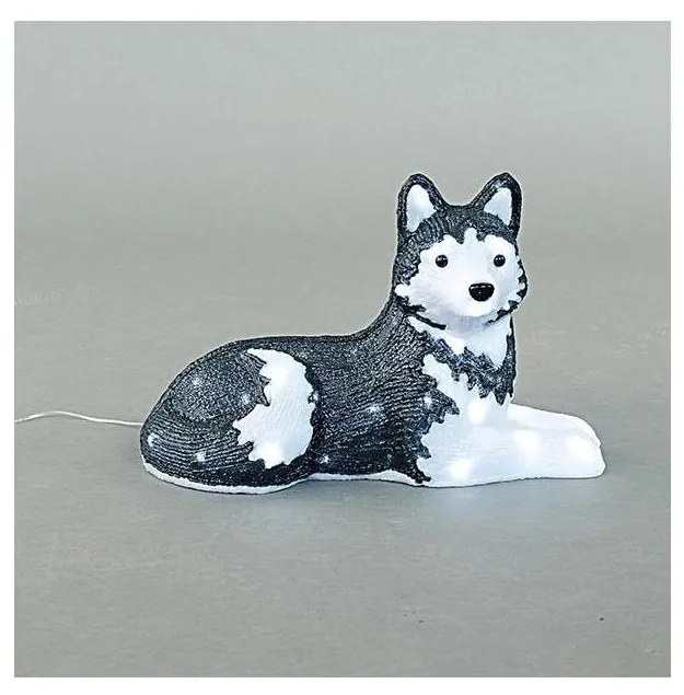 Dekoracja zewnętrzna LED/3,6W/230V IP44, zimne białe światło, Husky