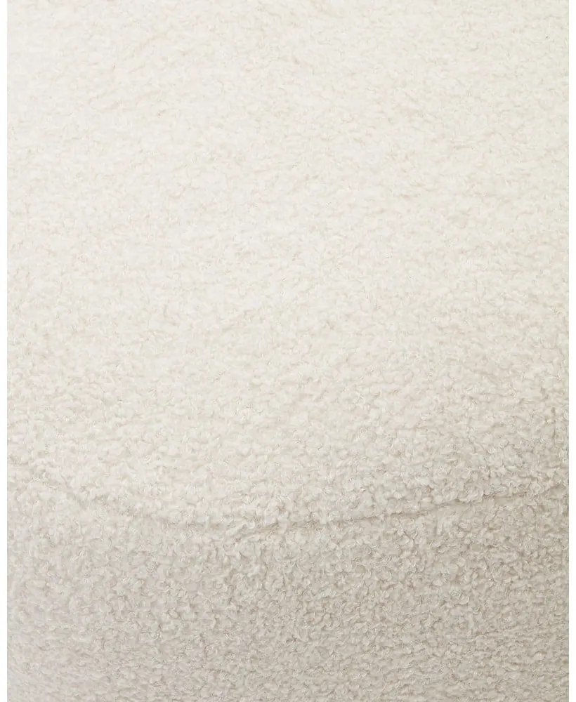 Kremowy puf z materiału bouclé Martina – Kave Home