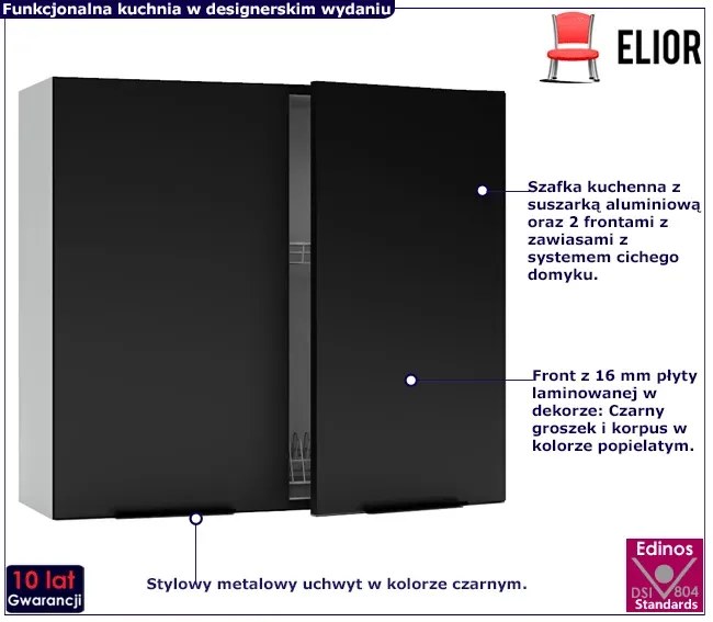 Wisząca szafka z suszarką 80 cm - Farvi 36X