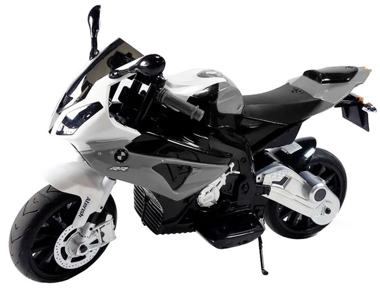Motocykl motor na akumulator bmw s1000rr srebrny