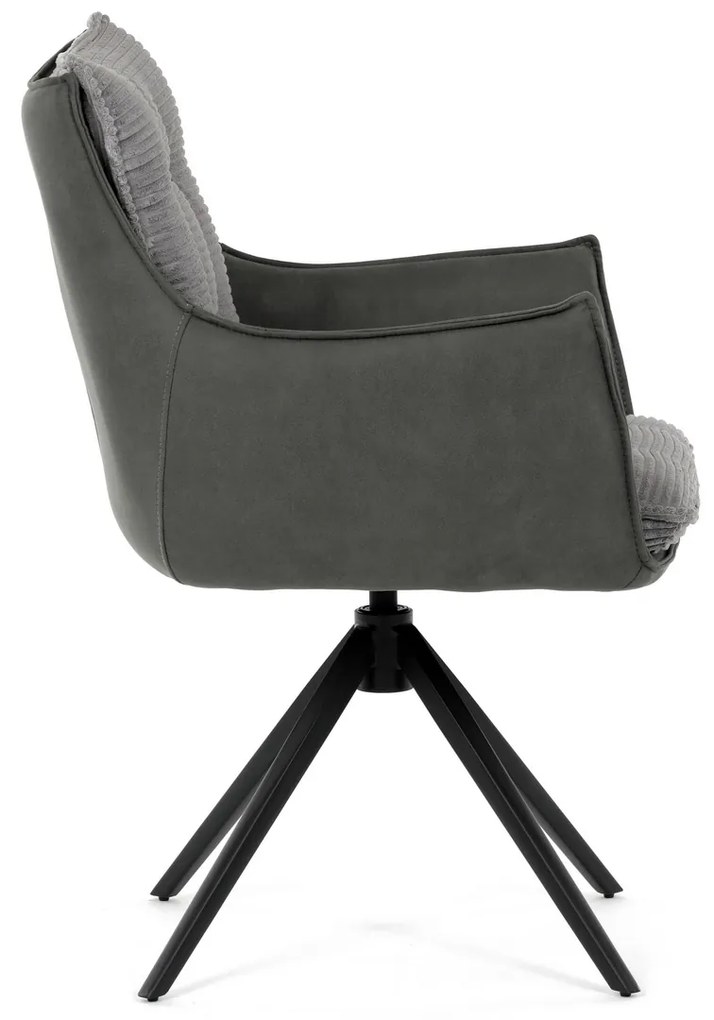 Zestaw krzeseł obiadowych z mechanizmem powrotnymDCH-D1345 GREY2, 2 szt.