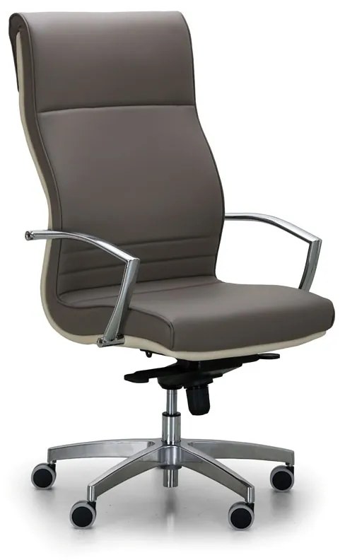 Fotel biurowy TWIN, brązowy