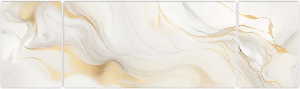 Obraz - Abstrakcja z dekoracją (170x50 cm)
