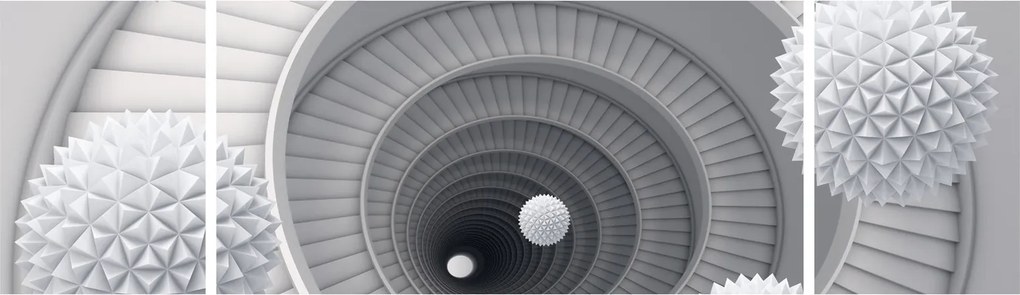 Obraz abstrakcji 3D (170x50 cm)