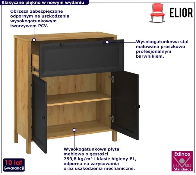 Komoda z półkami i szufladą Z1-W13