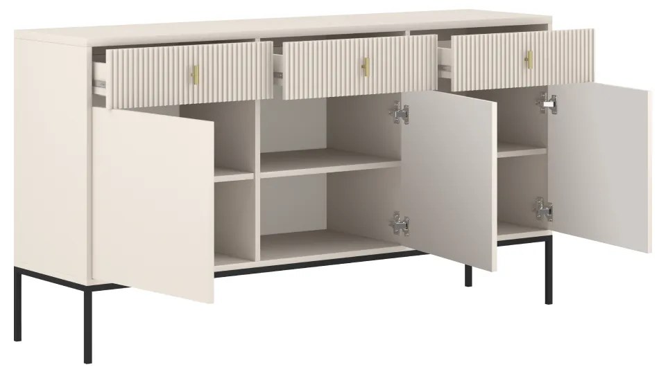 Komoda MAGIRA 3D3S, kremowa