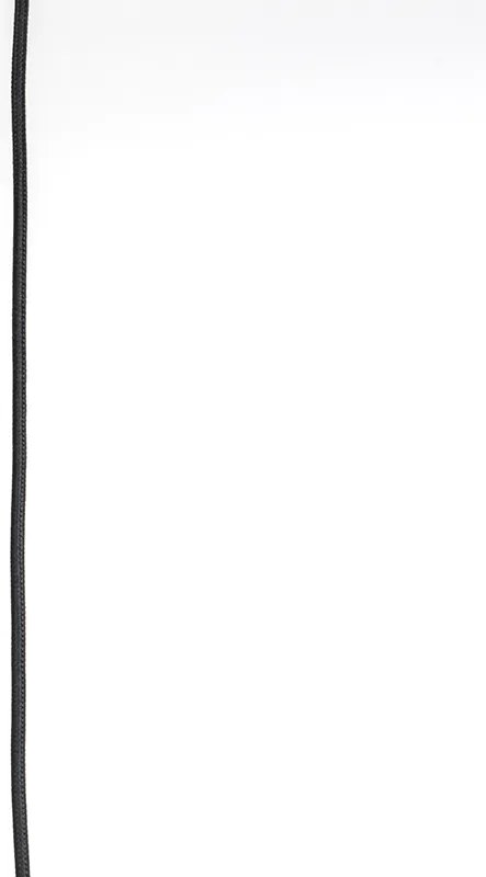 Wisząca lampa czarna z mosiężnym wnętrzem 40 cm - Hoodi