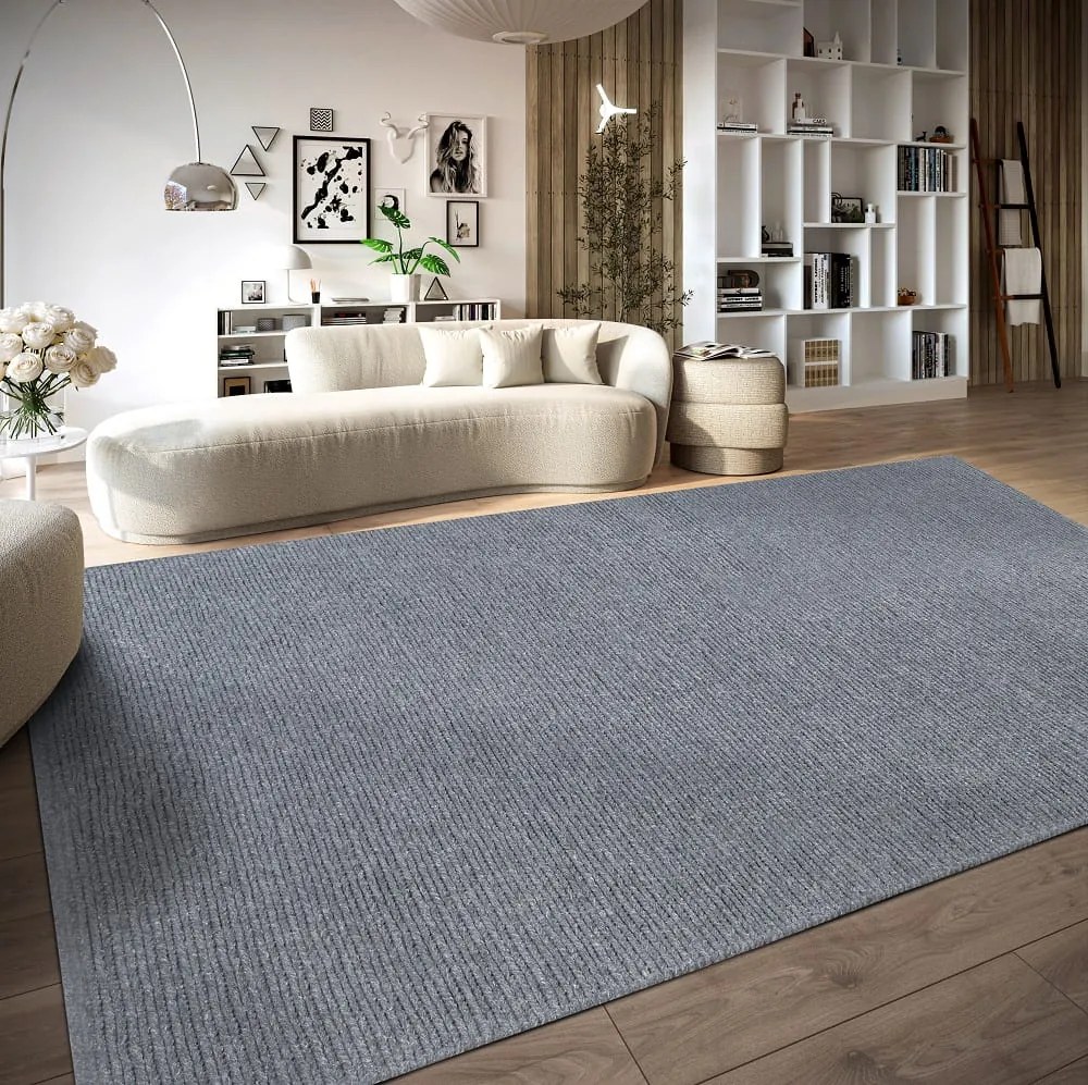Dywan wełniany Villeroy & Boch szary 80 cm x 150 cm