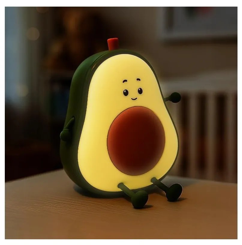 Dziecięca ściemnialna ładowalna lampka nocna LED AVOCADO LED/1W/5V 1200 mAh