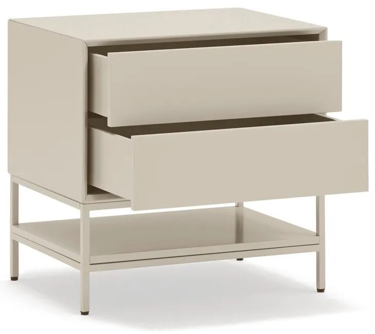 Kremowa szafka nocna Platt – Teulat