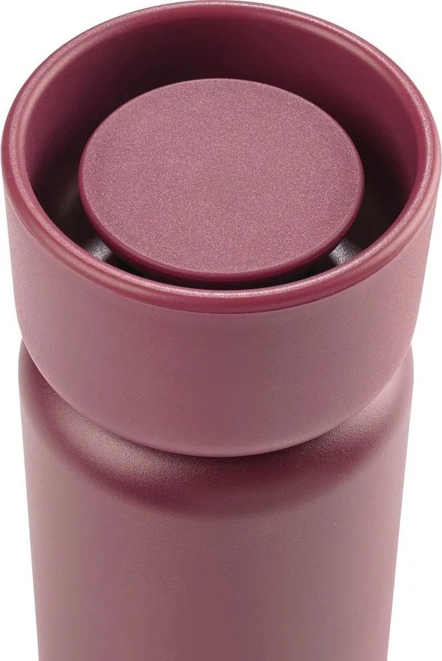 Bordowy kubek termiczny ze stali nierdzewnej 400 ml Singles – Zone