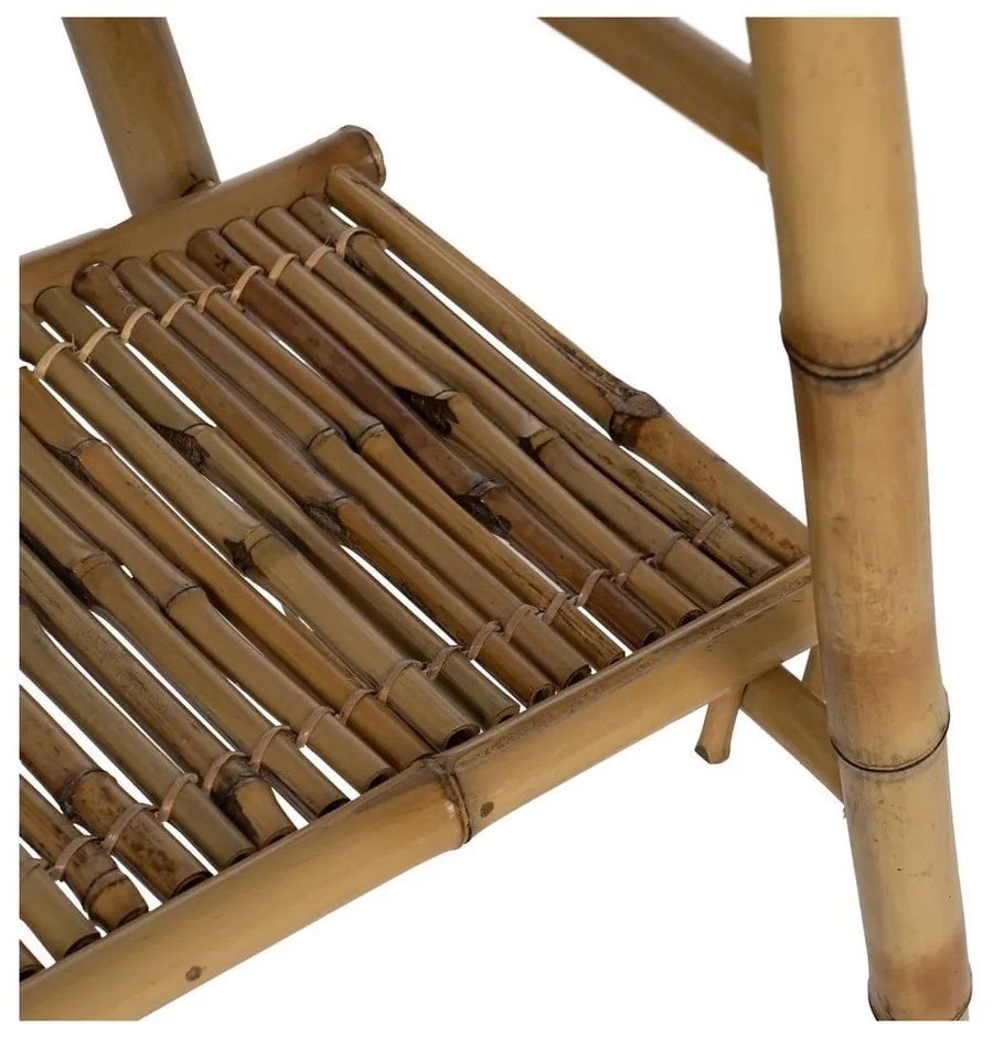 Bambusowy regał w naturalnym kolorze 78x165x40 cm Manali – Ixia