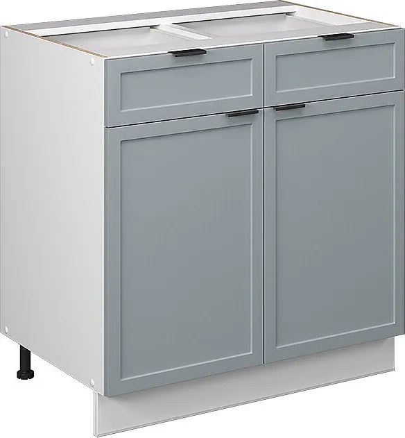 Szafka dolna do kuchni jasnoniebiesko-szary 80x51.6x82 fame-line