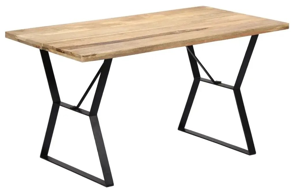 Stół w stylu loft z litego drewna brązowy G1-E21