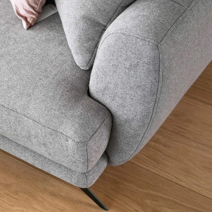 Rozkładana sofa narożna LARDE, turkusowa Wersja: Lewy róg