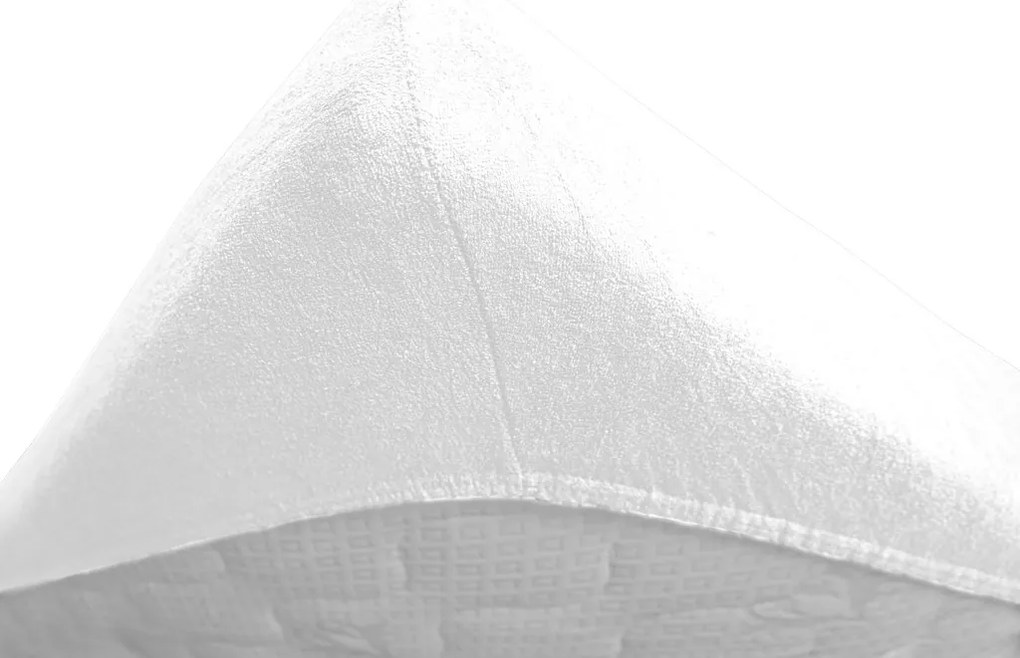 PrzytulneMieszkanie.pl Prześcieradło frotte do łóżeczka białe 60x120 cm