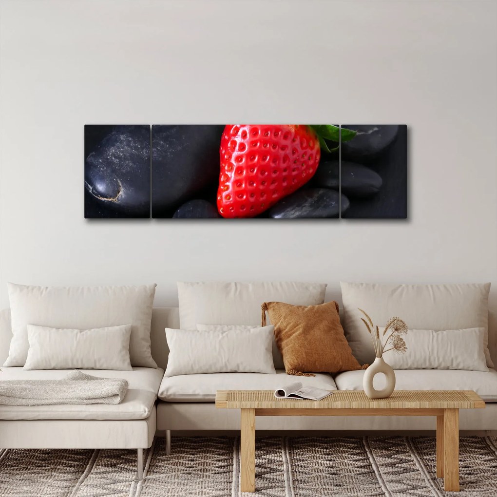 Obraz truskawki (170x50 cm)