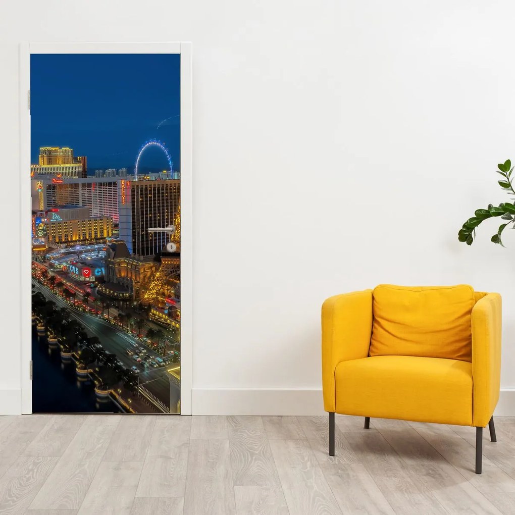 Fototapeta na drzwi - Las Vegas nocą (95x205cm)