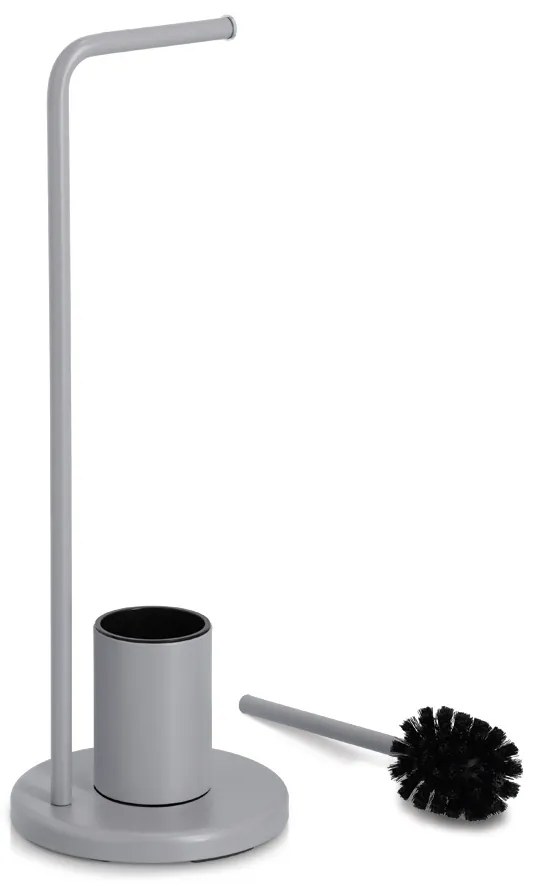 Stojak na papier toaletowy i szczotka do wc VETRO, wys. 63 cm
