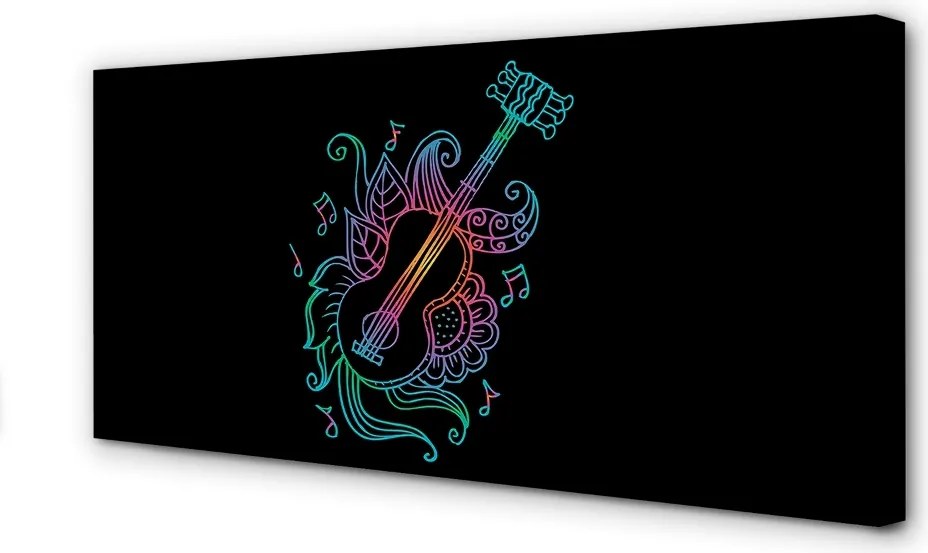 Zdjęcie na płótnie Barwna Melodia Na Strunach