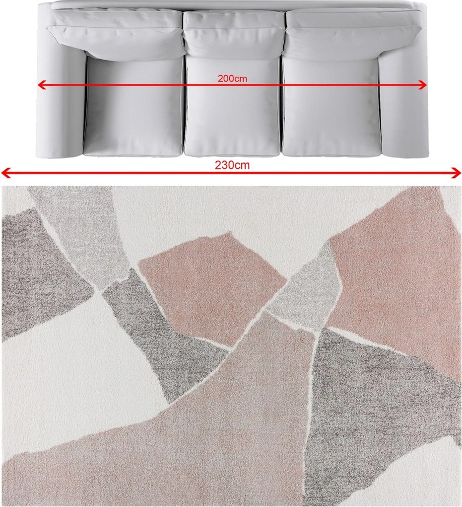 Dywan Softness cream/nude rose 160x230cm