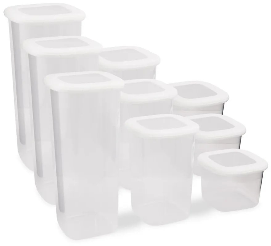 Pojemniki 9 szt. na żywność Fresco – Hermia