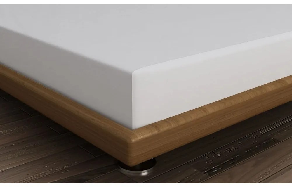 Szare bawełniane prześcieradło z gumką 140x190 cm – Mijolnir
