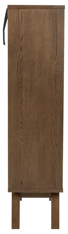 Brązowa witryna w dekorze dębu 72x145x36 cm A-Line – Actona