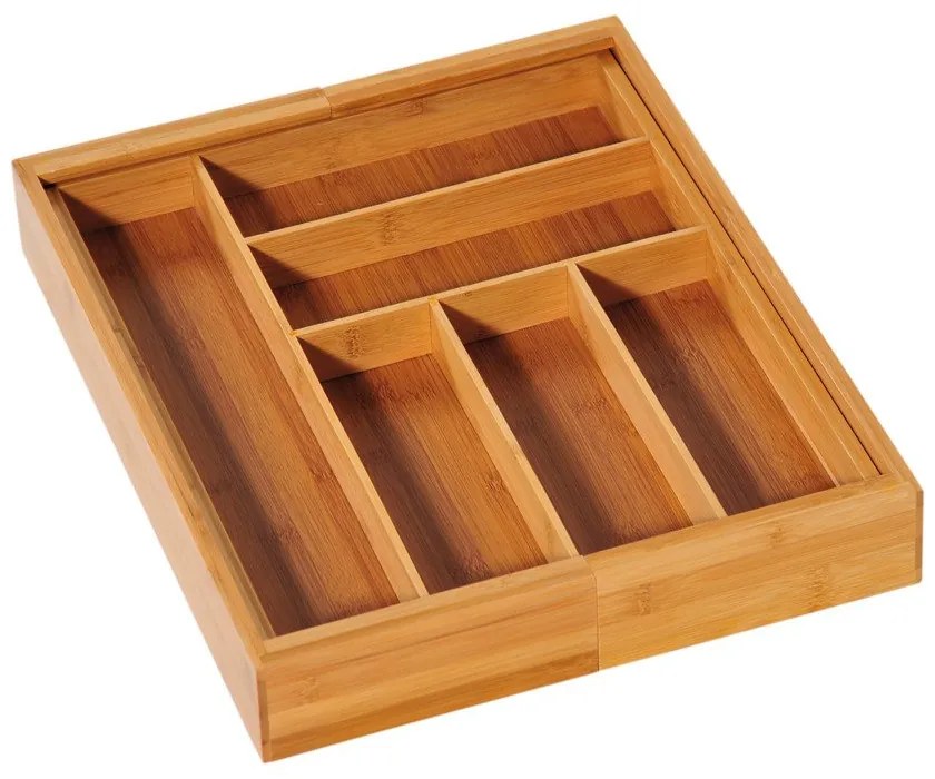 Wkład na sztućce regulowany, 35-58 cm, bambusowy, KESPER