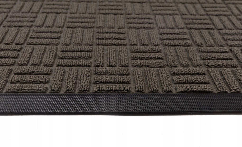 Wycieraczka 40x60cm materiałowa z gumowym spodem i krawędziami estetyczna