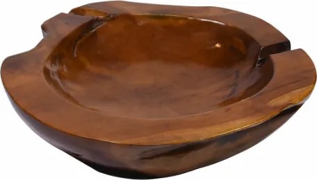 Ręcznie wykonana misa z drewna tekowego 50 cm dekoracyjna