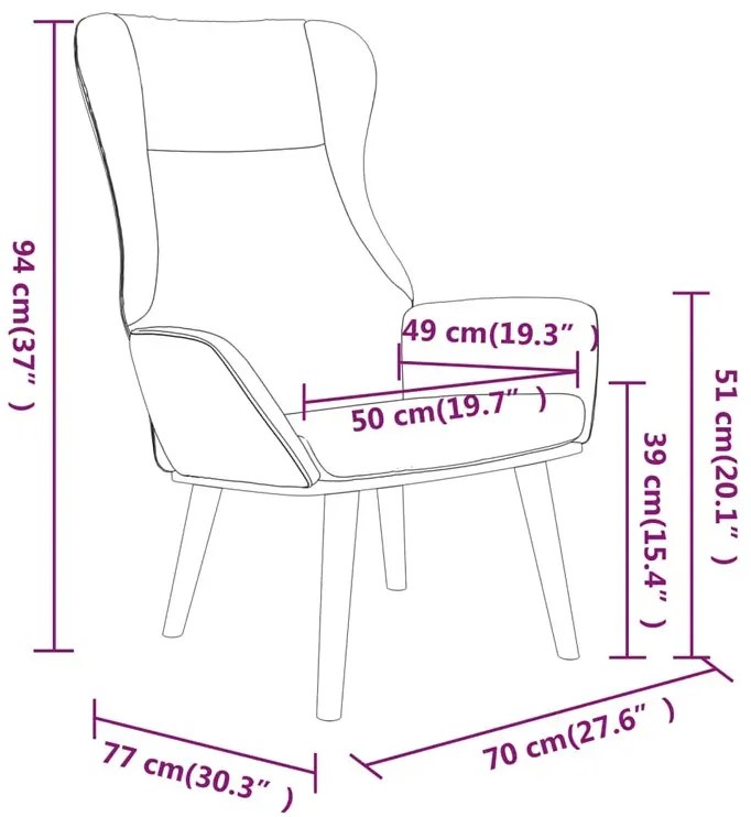 Ciemnoszary tapicerowany fotel wypoczynkowy D9-P93