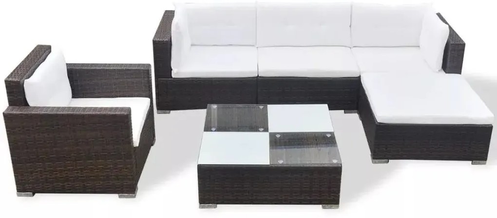 Zestaw brązowy mebli ogrodowych T6-T18
