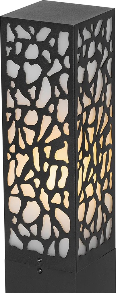 Nowoczesny słup ogrodowy czarny 90 cm IP44 - Nicole