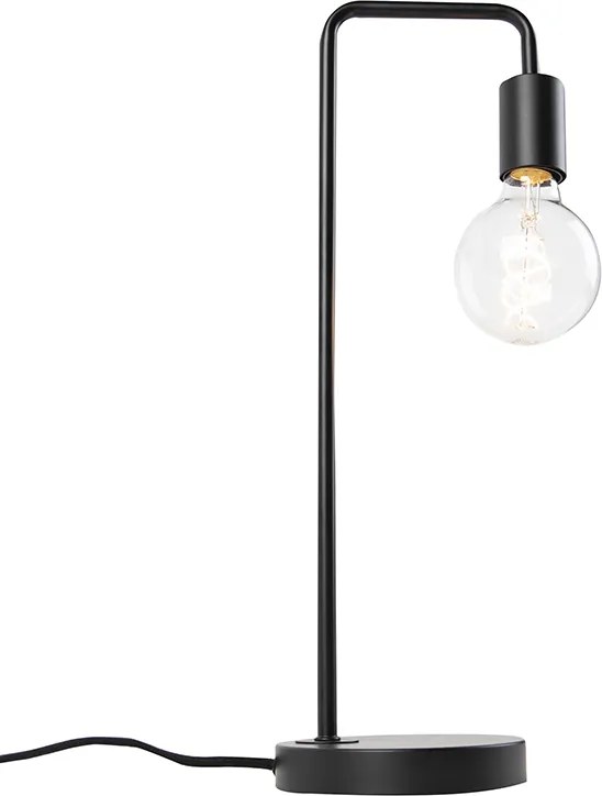 Nowoczesna czarna lampa stołowa - Facil