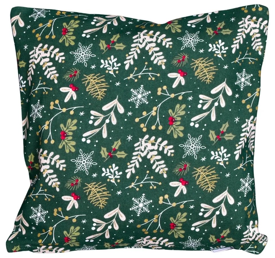 Poszewka na poduszkę Zielone Święta BożegoNarodzenia, 40 x 40 cm