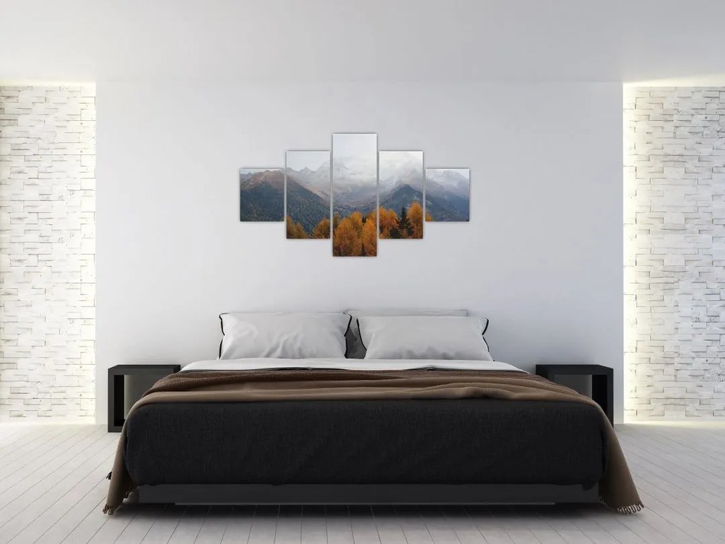 Obraz - Widok na grzbiety górskie (125x70 cm)