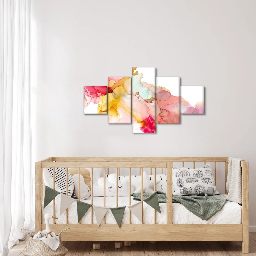 Obraz - Atramentowa abstrakcja (125x70 cm)