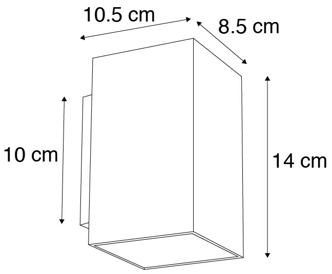 Nowoczesny Kinkiet / Lampa scienna Smart czarny, w tym 2 WiFi GU10 - Piaskowy Nowoczesny Oswietlenie wewnetrzne