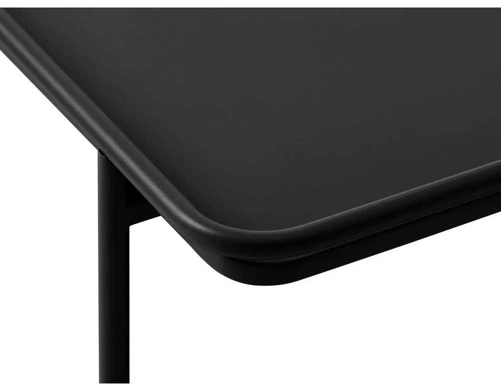 Czarny metalowy stolik 75x75 cm Yuba – Unique Furniture