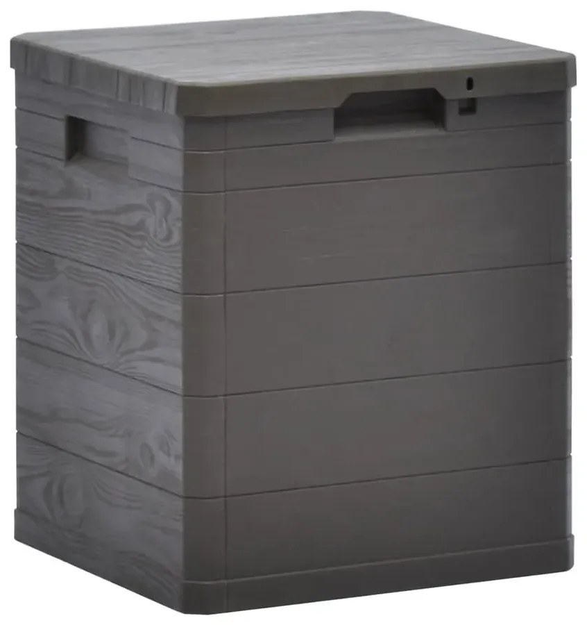 Brązowa zamykana skrzynia do ogrodu R1-C85